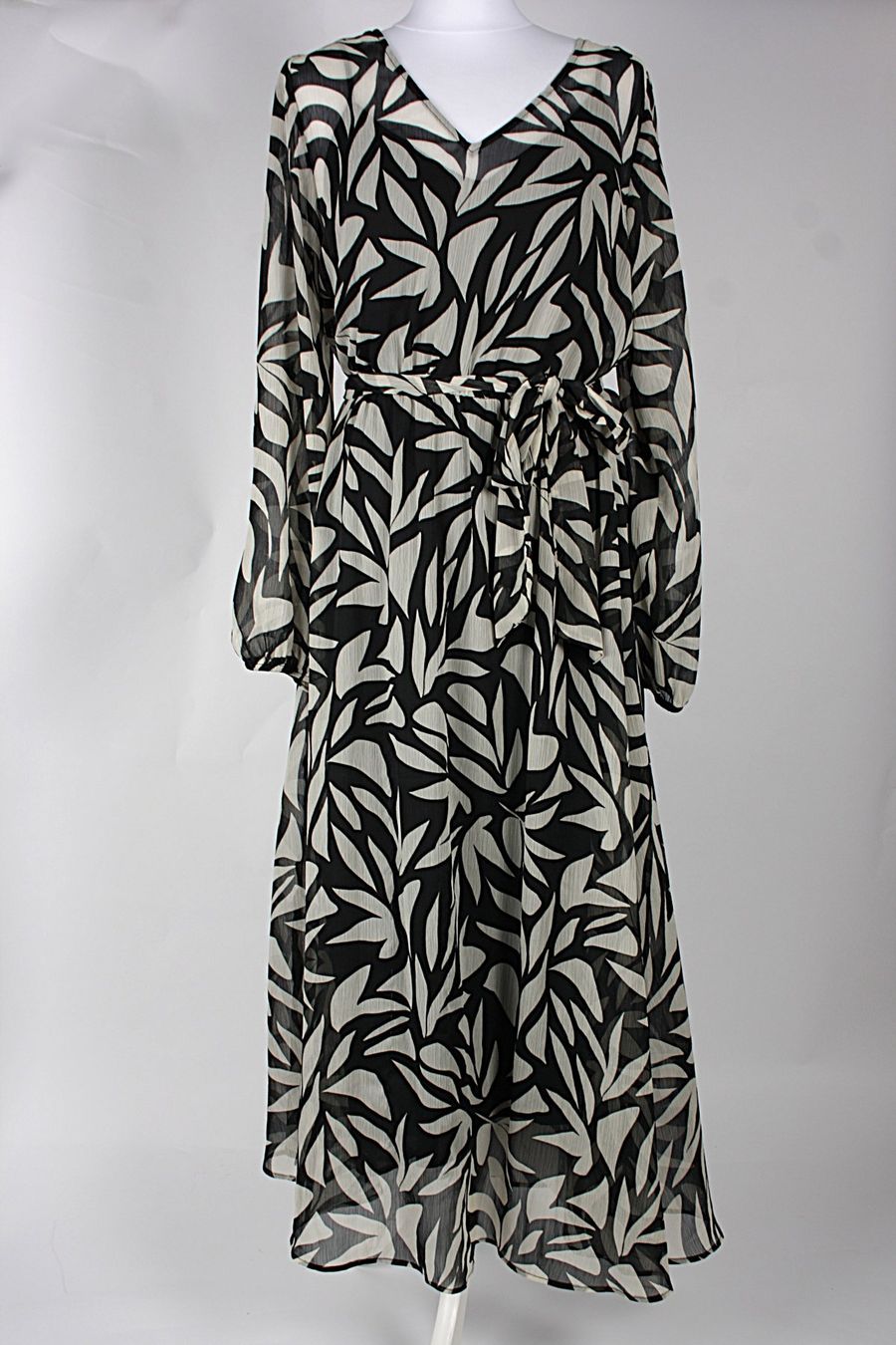 C&A Kleider: C&A Maxidress beige/schwarz Gr. 40 – Gebraucht aus Zollikofen von Restwert_Zollikofen