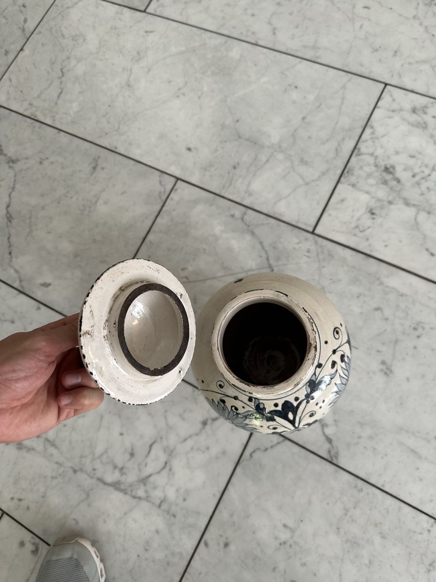 Vasi & Recipienti: Antike Fayence-Deckelvase – Usato da Baar venduto da pat_sr55 2