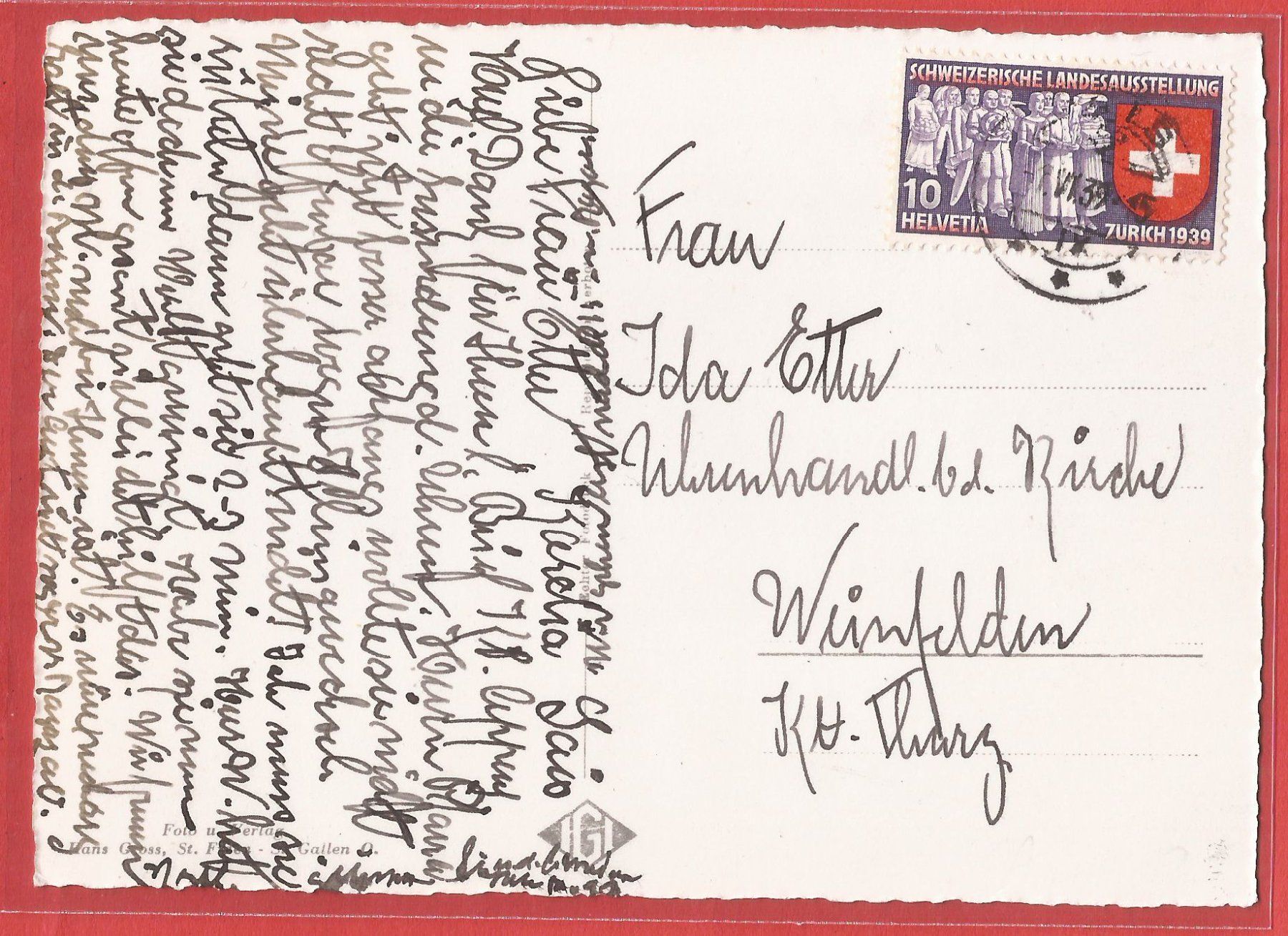 Cartoline postali: Gais - Dorfplatz mit Oldtimer - 1939 – Usato da Fislisbach venduto da Porano 1