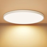 LED Deckenleuchte 24W Flach Rund IP44 Warmweiß 30cm Bad