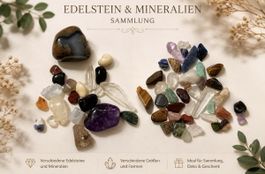Edelstein & Mineralien Sammlung - Deko, Geschenk, Sammlerstü
