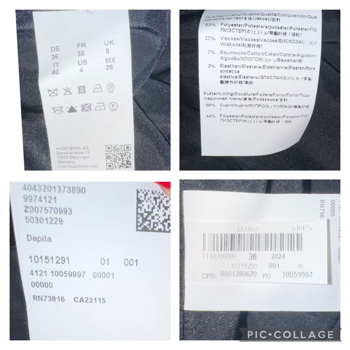 Hugo Boss Kleider: HUGO BOSS KLEID GR. 36 neuwertig – Neu (gemäss Beschreibung) aus Unteraegeri von MH203 9