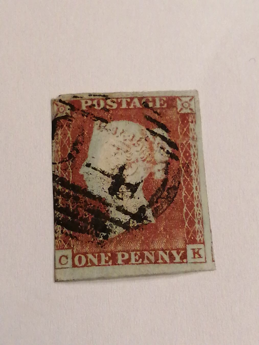 Alle Briefmarken: One Penny Red 1841  – Gebraucht aus Happerswil von tschergi