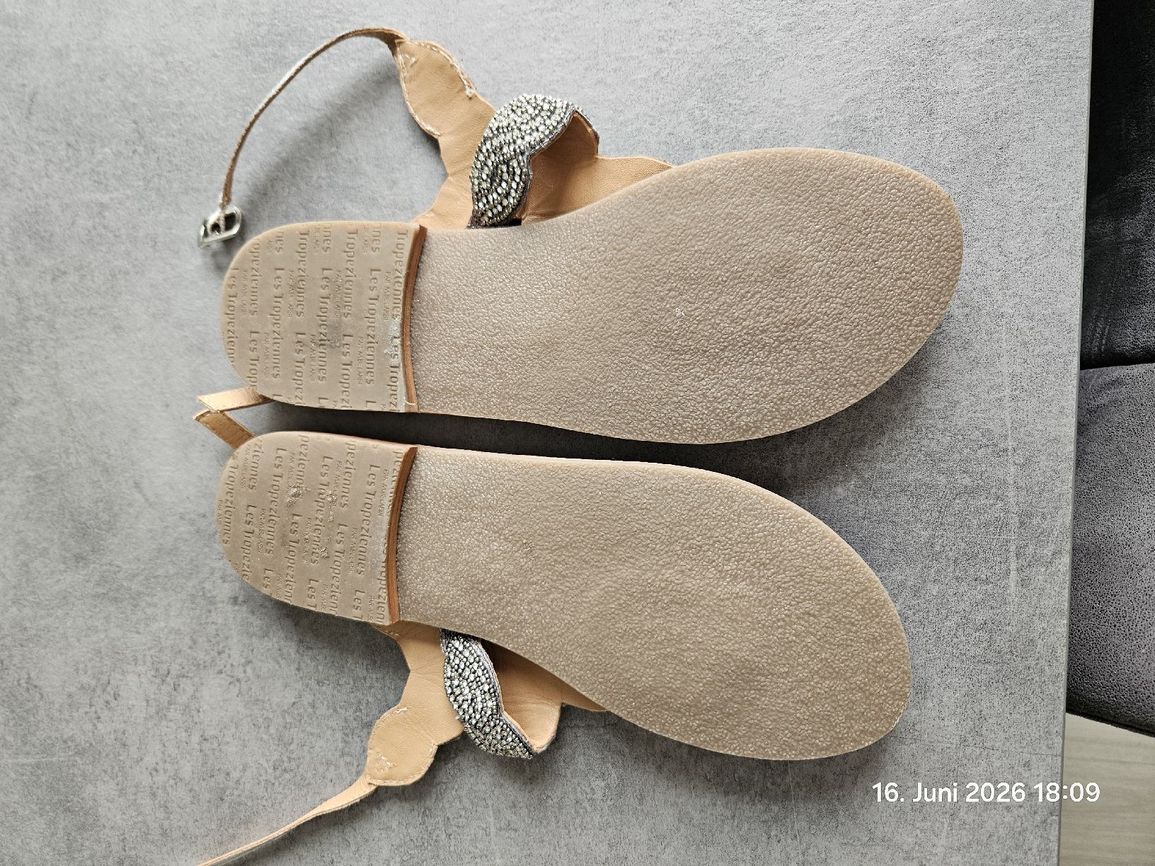 Scarpe da donna: Les Tropéziennes- Glitzer Sandalen 40 – Usato da Bünzen venduto da Milly32 2