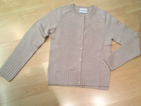Herzensangelegenheit Strick Jacke beige mit Cashmere Gr 44