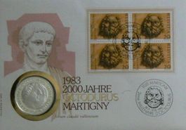 Numisbrief 2000Jahre OctodurusMartigny Feinsilbermünze 999.9
