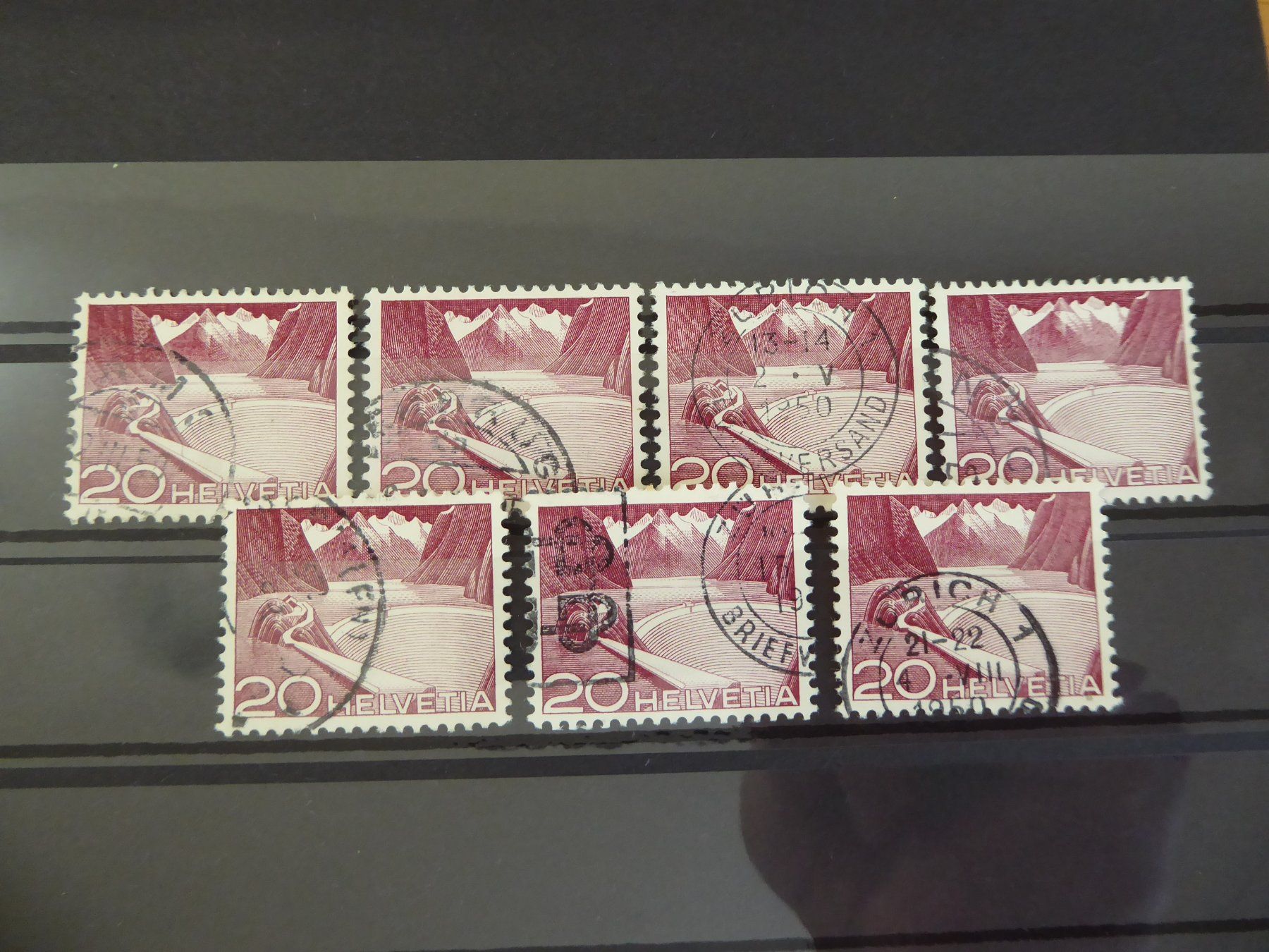 Tous les timbres: 7 Stück Urtype entwertet – D'occasion à Rothrist par swisstools