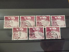 7 Stück Urtype entwertet