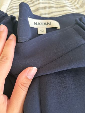Natan, elegante Sommerhose, dunkelblau, Grösse 42, Top!