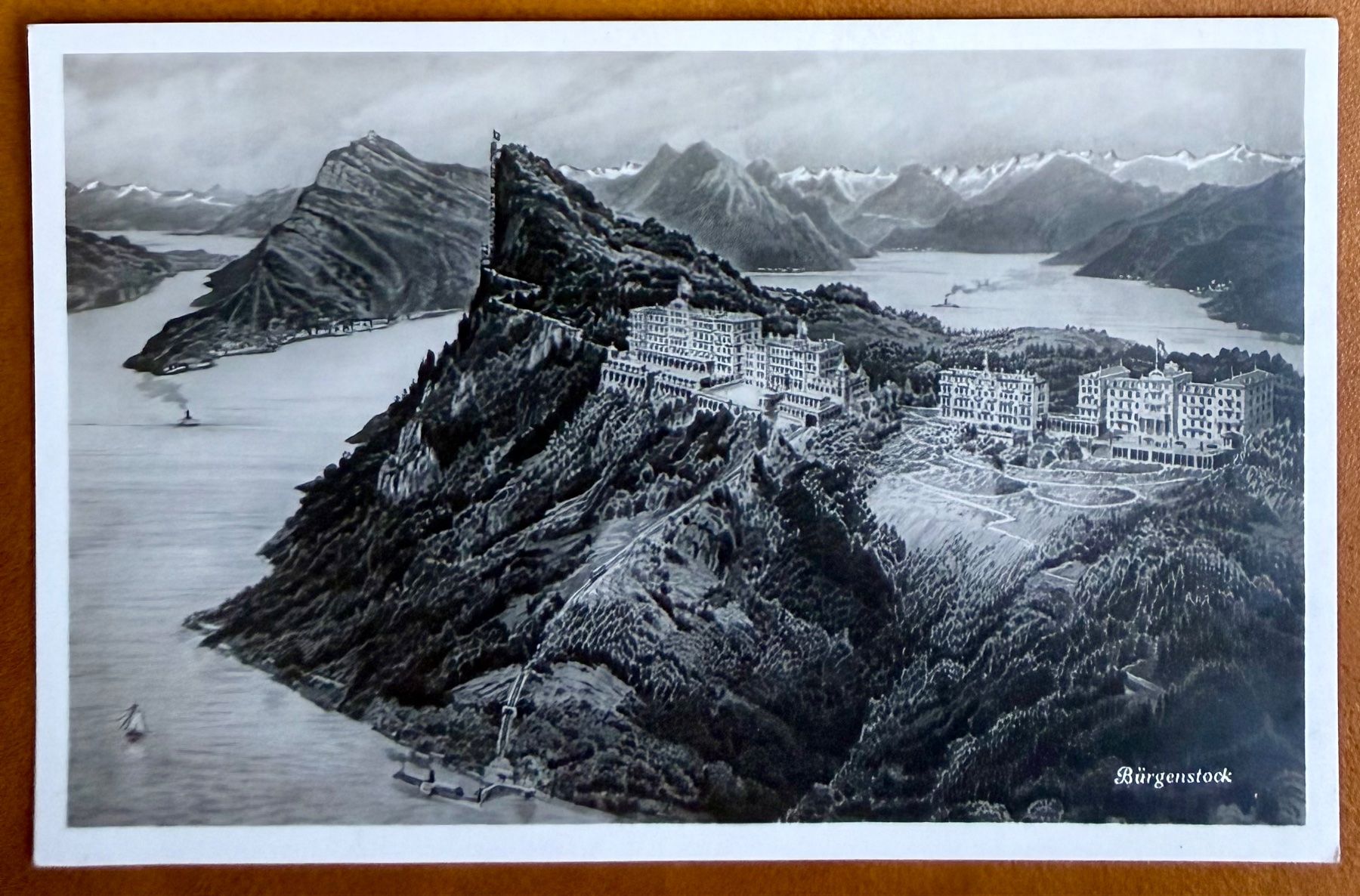 Cartoline postali: Bürgenstock - Map - AK – Usato da Lutry venduto da Ediego