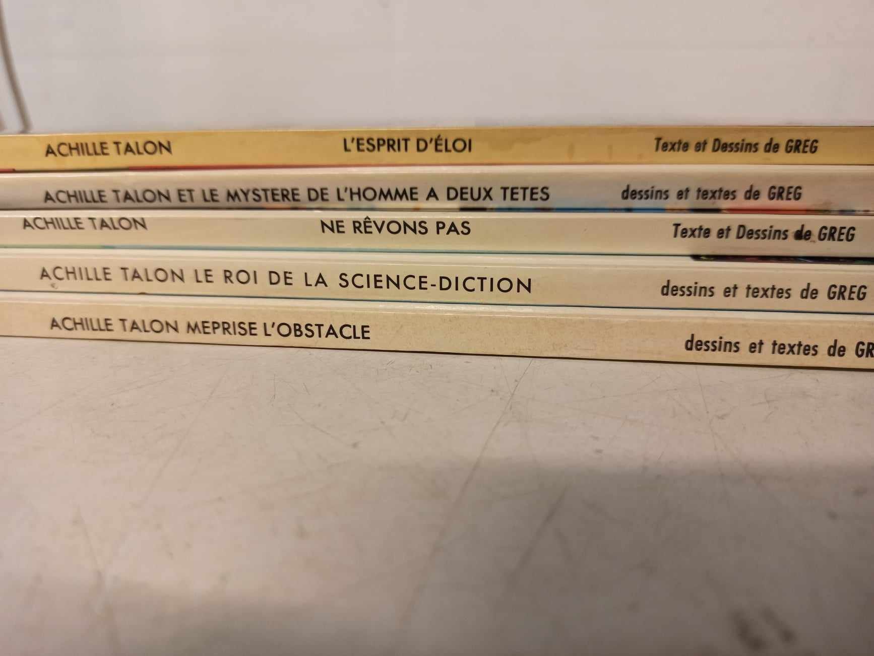 Fumetti: BD  5 X ACHILLE TALON – Usato da La Chaux-de-Fonds venduto da Emmaus2300CDF 9