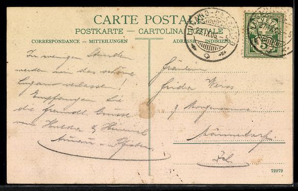 Cartoline postali: AK Muzzano, Lago di Muzzano – Usato da Berlin venduto da bartko-reher 1