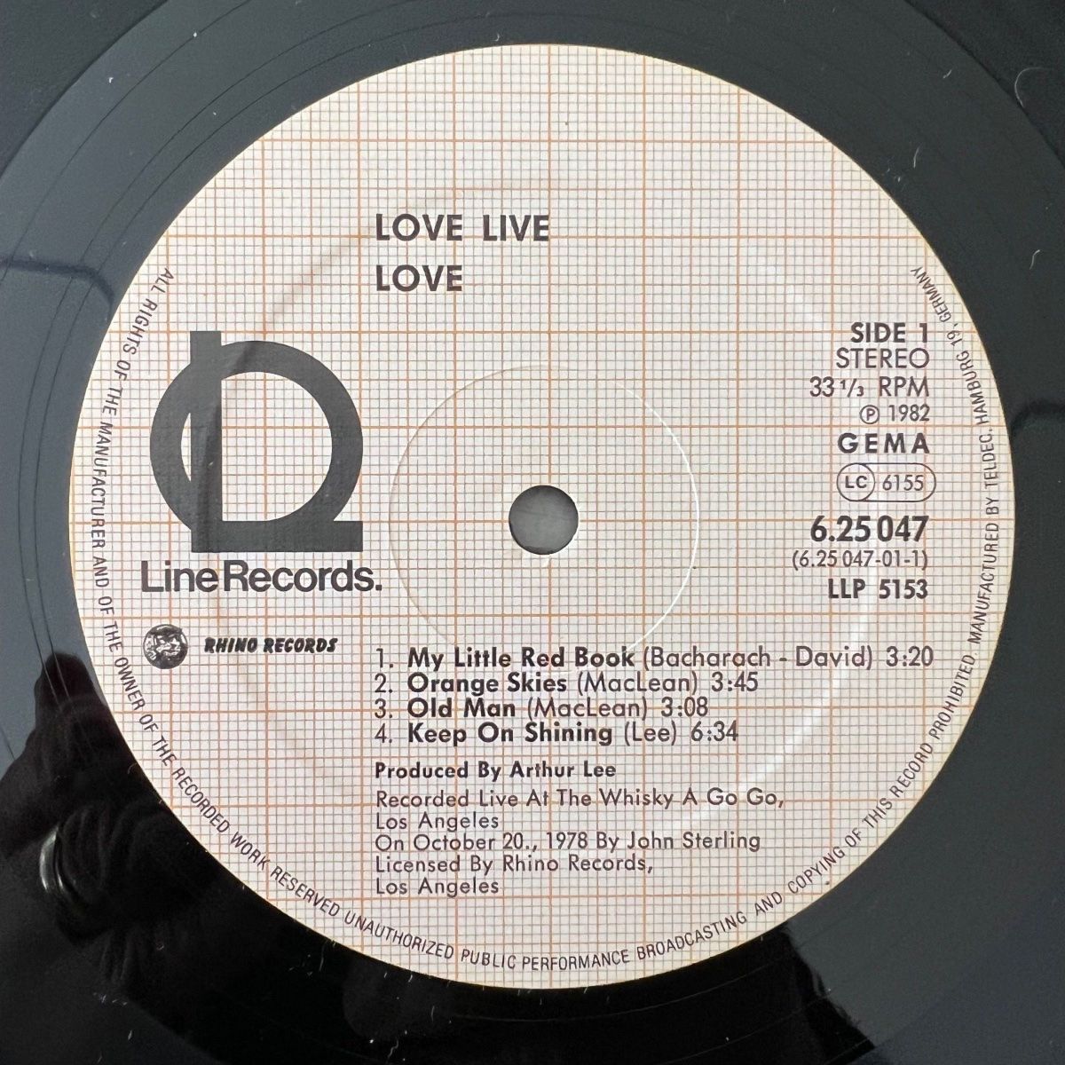 Schallplatten: Love - Love Live / 1. D-Press. 1982 – Gebraucht aus Gais von soundcave57 2