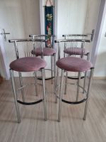 4 Top Barstühle Verchromt