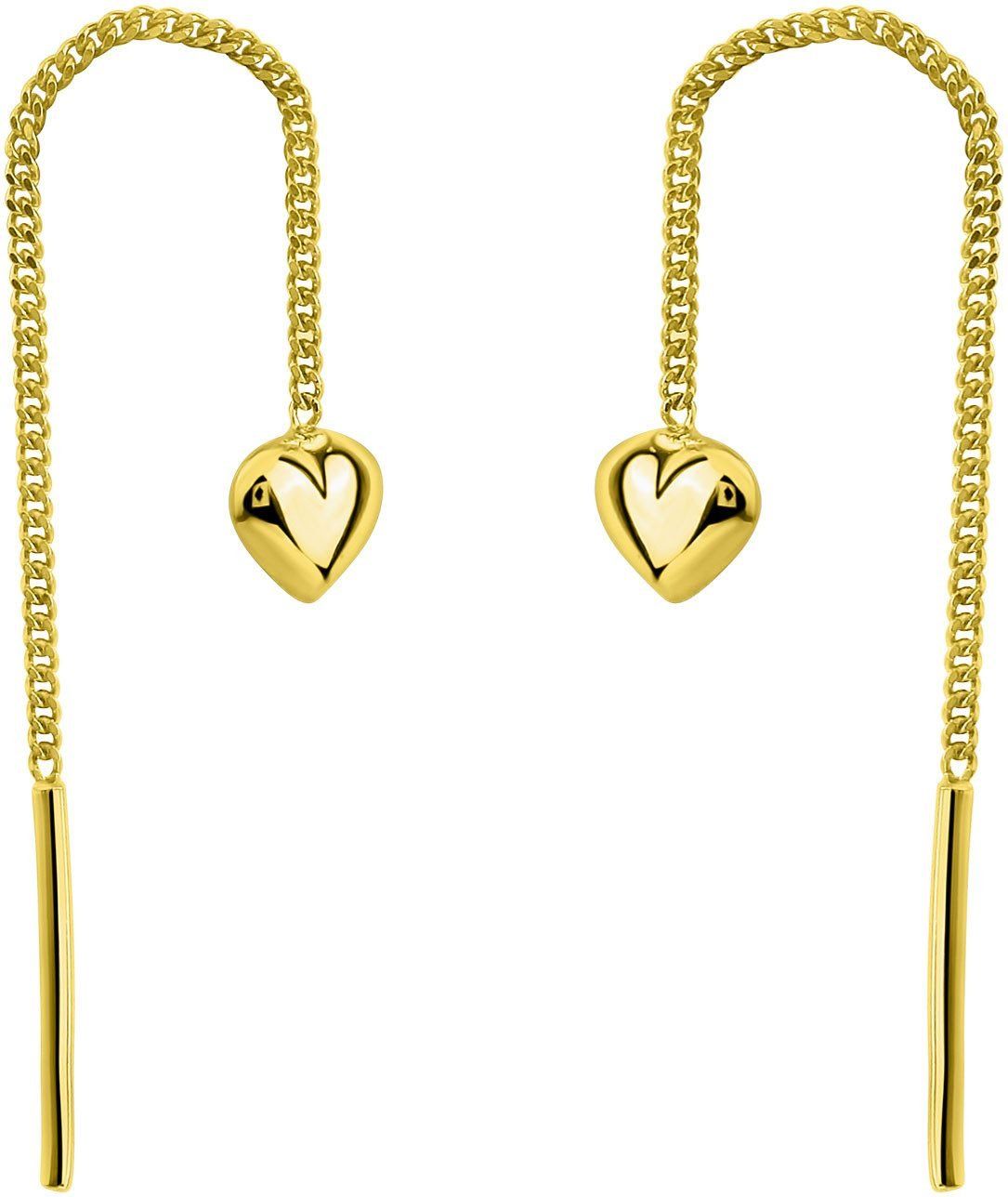 Orecchini pendenti & Orecchini a lobo: Gold 375 Ohrschmuck Ohrringe Herz – Nuovo e nell'imballaggio originale da Hemmental venduto da Goldwelt2