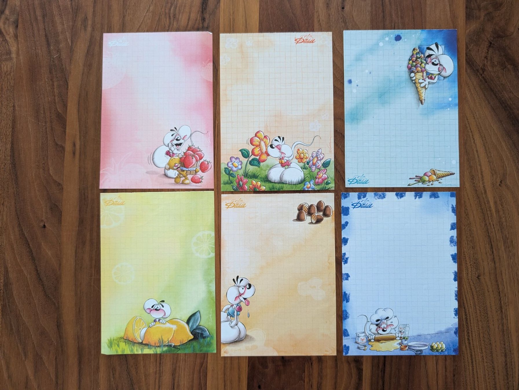 Carta: Diddl A6 Reibe Duft Blätter Set 6 Stk. – Usato da Holziken venduto da gummi_baerli93