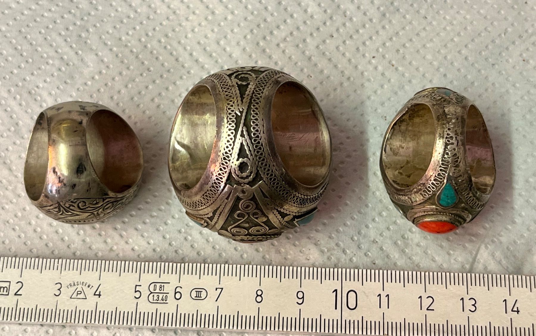 Anelli: 3 Siegelringe Silber – Usato da Kandergrund venduto da honey-art_and_more 6