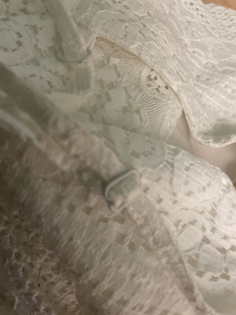 Only Vestiti: ONLY Sommerkleid Gr. 34, weiss, Spitze – Usato da Obergerlafingen venduto da cabo4 5