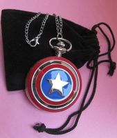 NEUE Taschenuhr Umhängeuhr mit Sujet Captain America