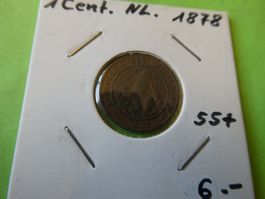 Niederlande 1878, 1 Cent