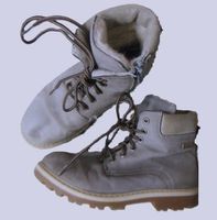 Gr. 35 ÜBERGANG WINTER Boots Stiefel mit Wollfutter  grau