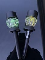 Gartenstecker Solarleuchten Kristallklar 2 Stk.