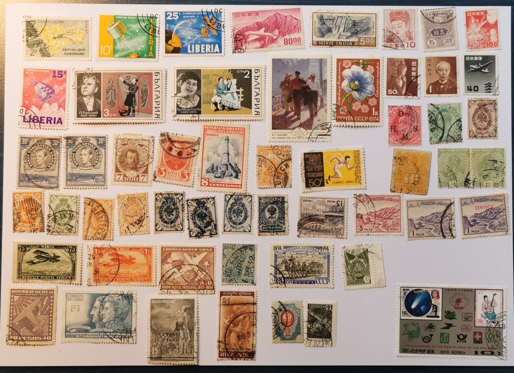 Alle Briefmarken: Div. Länder – Gebraucht aus Aadorf von Chnorli-Furz