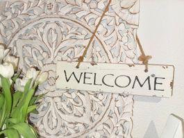 🏡🤍 WELCOME Holzschild im Shabby Chic Vintage Stil🏡🤍