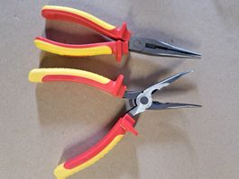 2 Stk. ZangenSpitzzange Flachzange Zangen Set
