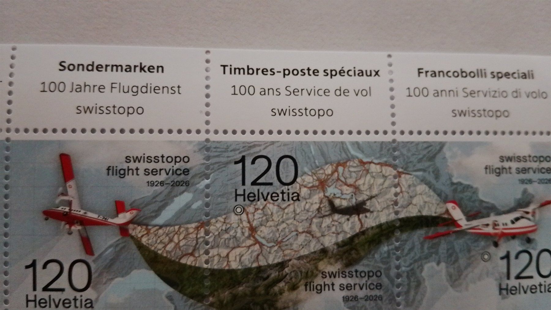 Tutti i francobolli: bogen "100 jahre flugdienst swisstopo" ** – Nuovo (secondo la descrizione) da Zürich venduto da var_gmw9 2
