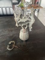 Ancienne Cloche Murale en Laiton Massif avec Garniture
