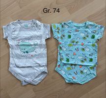 2 Kurzarm Bodys, Gr. 74, Top Zustand