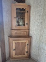 Eckschrank handgefertigt, Massivholz