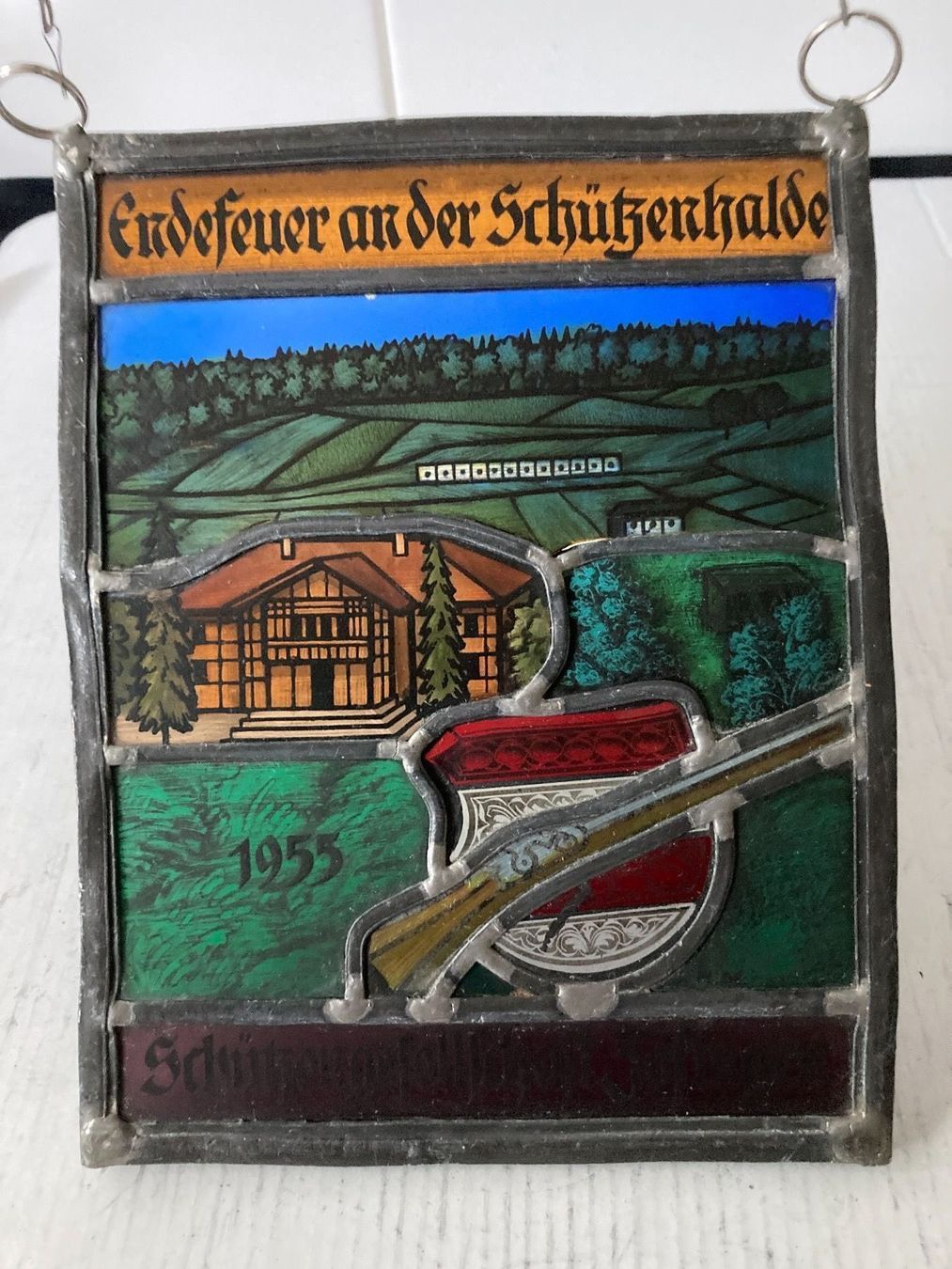 Altro in Antiquarato & Arte: Wappenscheibe - 1955 Schützengesellschaf – Usato da Zürich venduto da Chaeffeler
