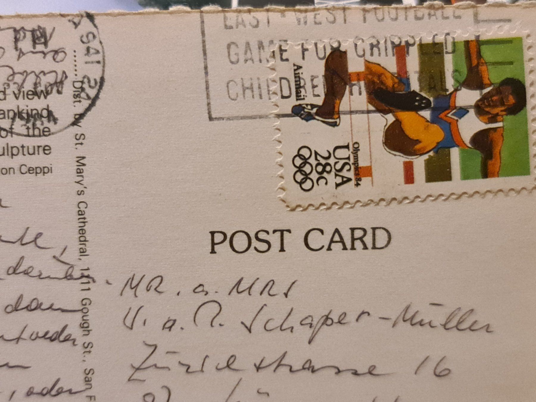 Cartoline postali: Ansichtskarte San Francisco St.Marys Cathedral – Usato da Dintikon venduto da Vexi 1
