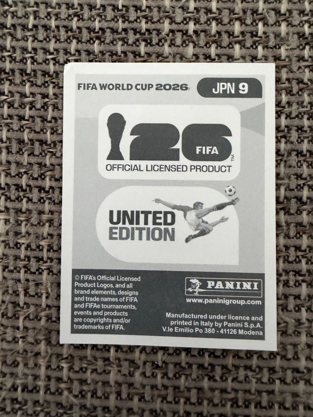 Panini Sammelbilder & Trading cards: FIFA WM 2026 Panini JPN  9 – Gebraucht aus Egg b. Zürich von pie_9jrw 1