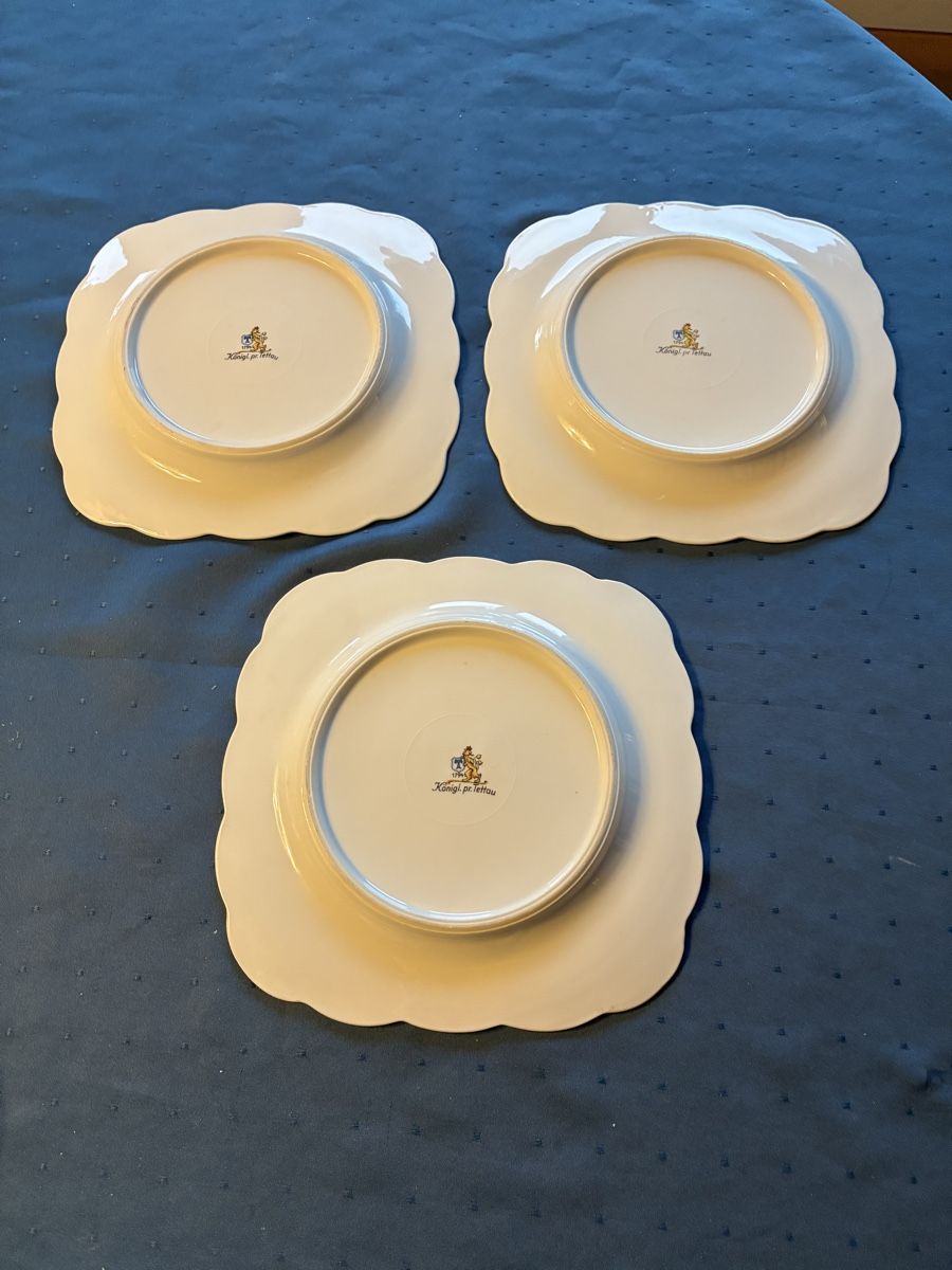 Tasses: 3 Teegedecke mit Blumendekor – D'occasion à Dornach par Rosengarten 2