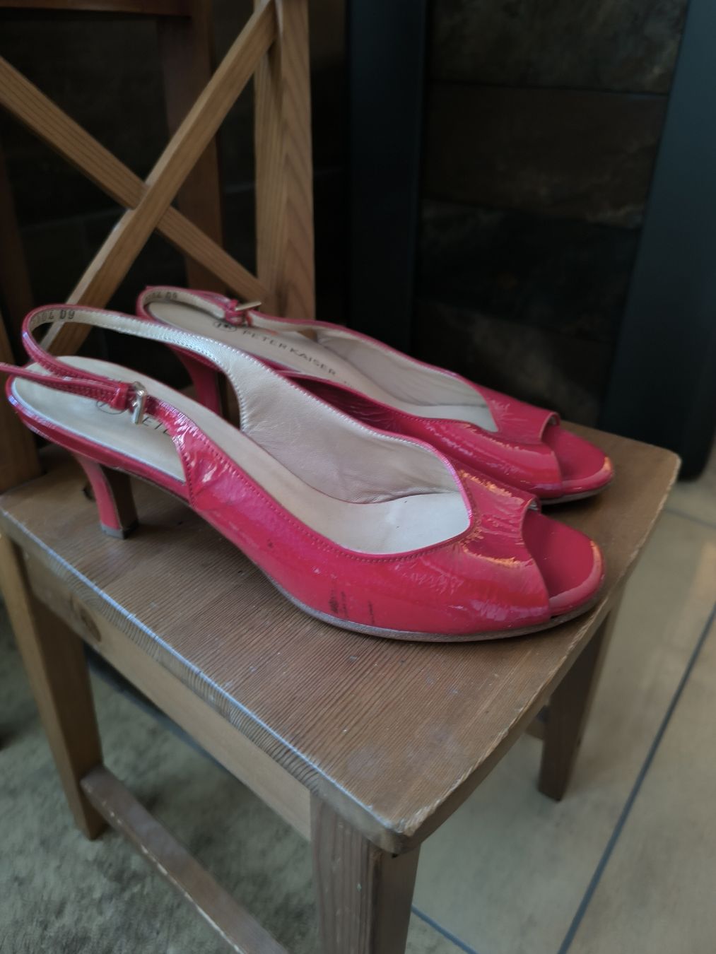 Kaiser Damenschuhe: Damenschuhe Peter Kaiser Slingpumps Lack rot Gr. 40 – Gebraucht aus Hölstein von fam_y9yz 1
