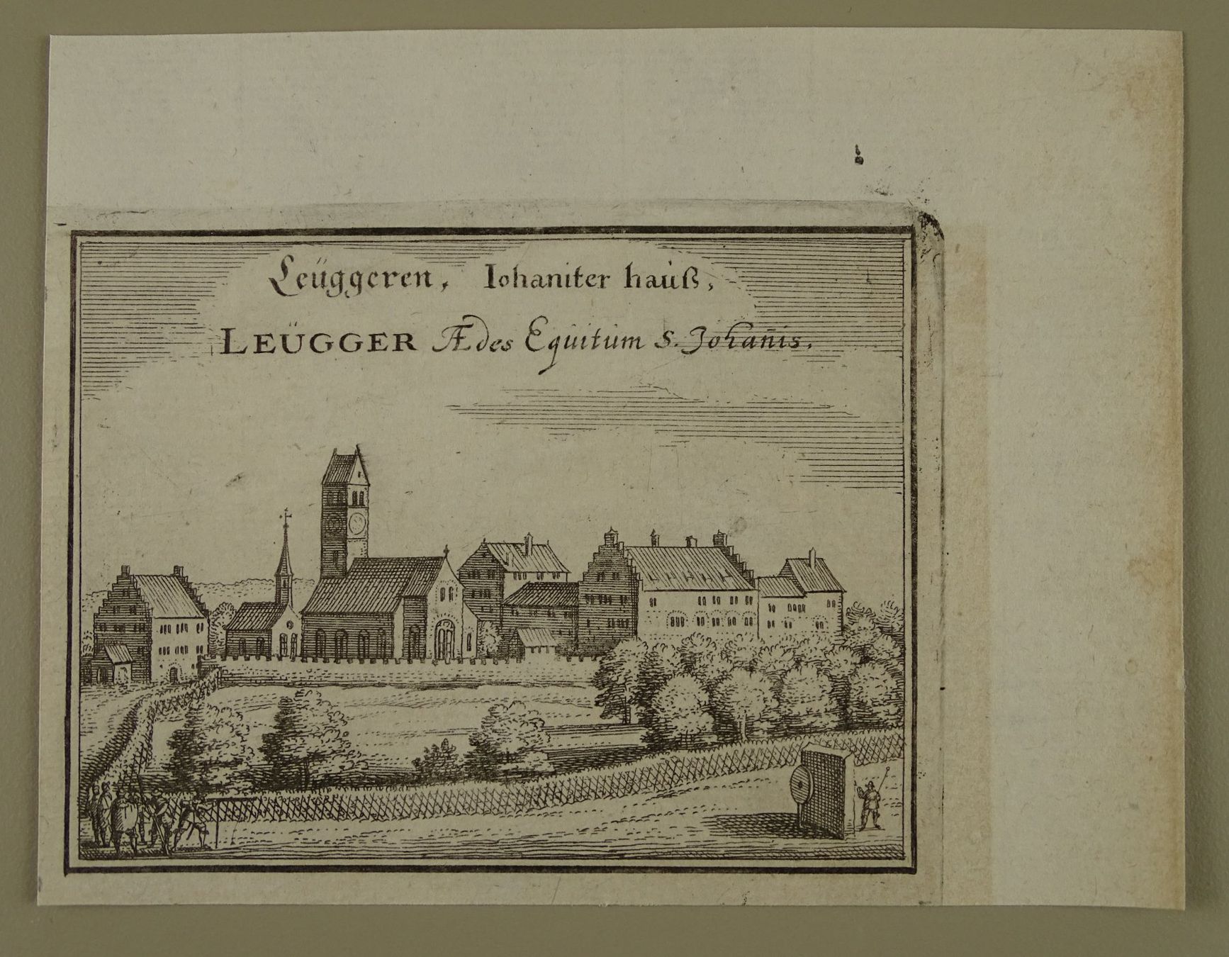Incisioni: LEUGGERN, LEUGGEREN, KUPFERSTICH 1654 – Usato da Grüningen venduto da Kartensammler 1