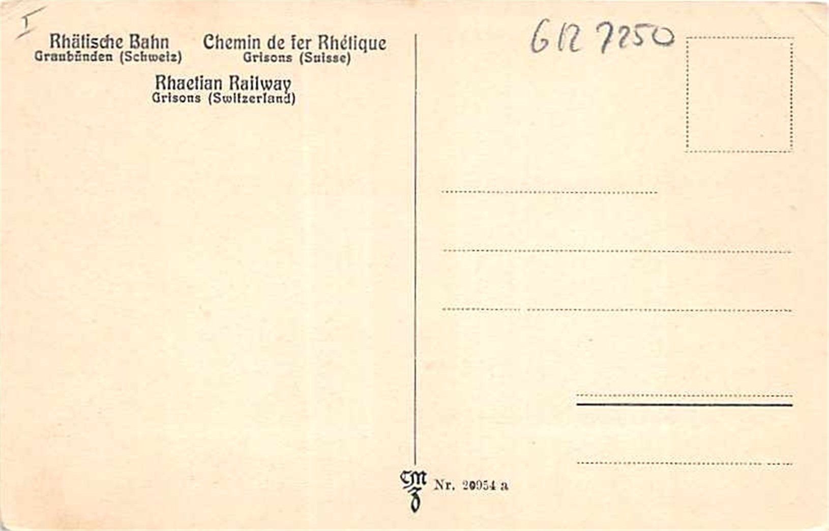 Ansichtskarten: Klosters, Silvrettagruppe – Gebraucht aus Ottikon b.Kemptth. von Neptun1974 1