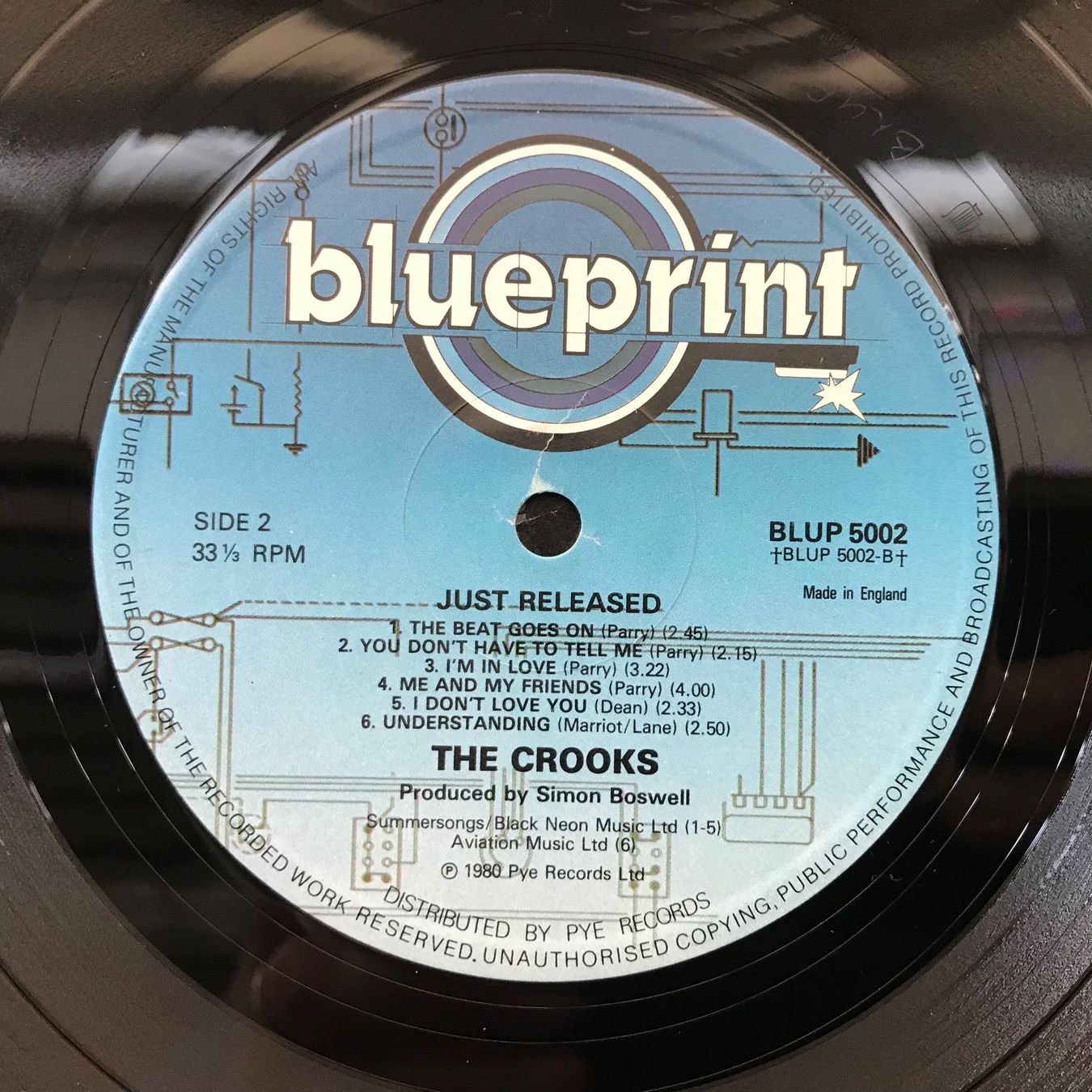 Vinyles: The Crooks - Just Released – D'occasion à Aesch BL par BlueMusicRecords 5
