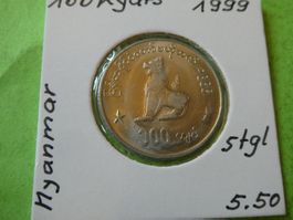 Myanmar 1999 100 Kyats    stgl