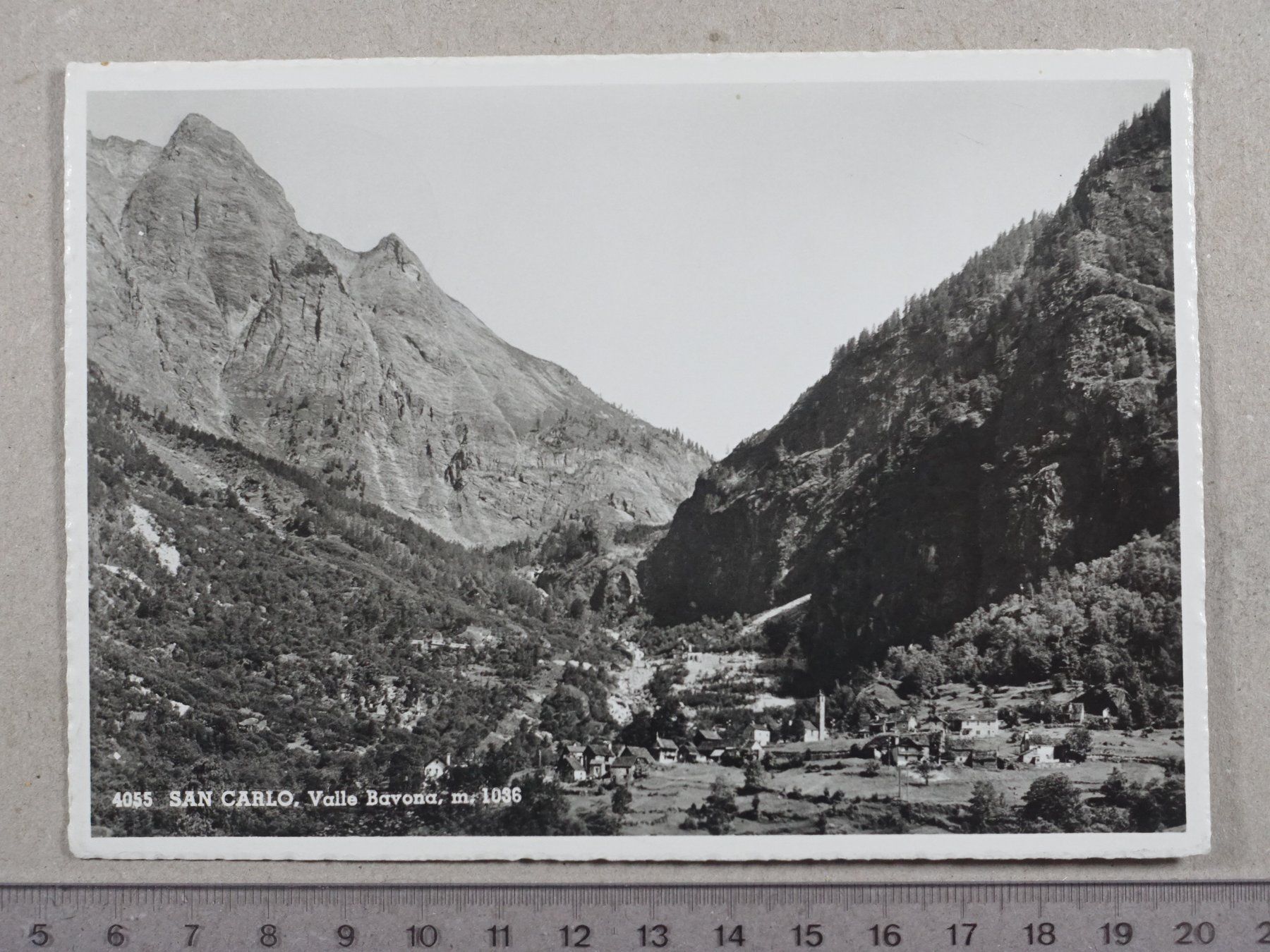 Cartoline postali: San Carlo, Valle Bavona – Usato da Lenzburg venduto da fh1