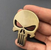 3D Emblem und Metall Auto Dekoration Skelett Schädel