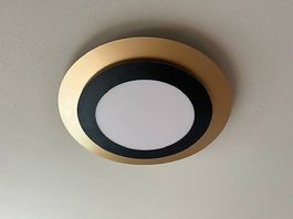 Deckenlampe gold/schwarz