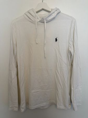 Pull à capuche Ralph Lauren, blanc, taille S, occasion