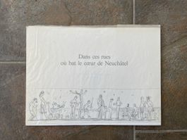Livre Dans ces rues de Neuchâtel, édition limitée 1987
