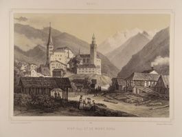 VISP, VIÈGE, LITHOGRAPHIE UM 1840
