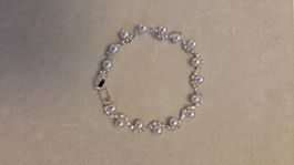 Elegantes Perlenarmband mit Strass - Festlicher Schmuck! ...