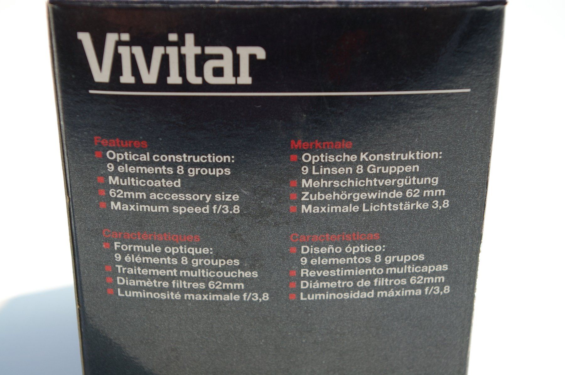 Vivitar Obiettivi: Vivitar Weitwinkel Objektiv 19mm / f 3.8 – Nuovo (secondo la descrizione) da Niederurnen venduto da mowgli_1963 1